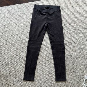Faux suede leggings